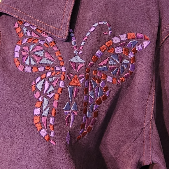 BOB MACKIE WEARABLE ART 🎨 BUTTON DOWN BLOUSE!! 😍😍😍 - Picture 3 of 10